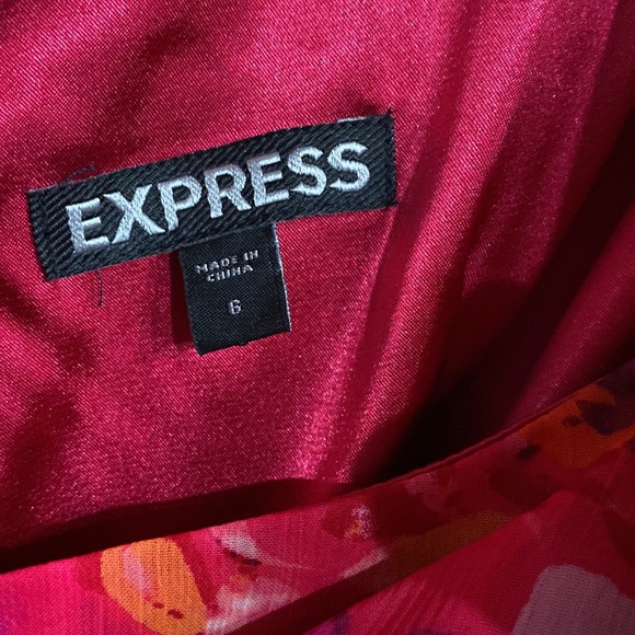 Express Pink Floral Dress size 6 - Picture 4 of 4